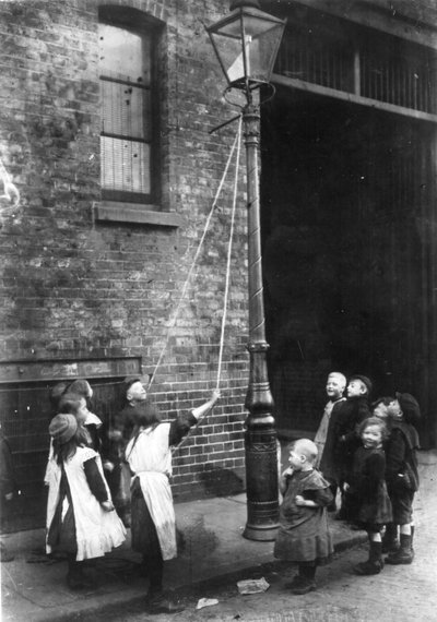 London Slums, c.1900 by English Photographer